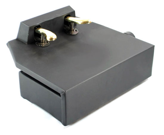 black satin piano pedal extender