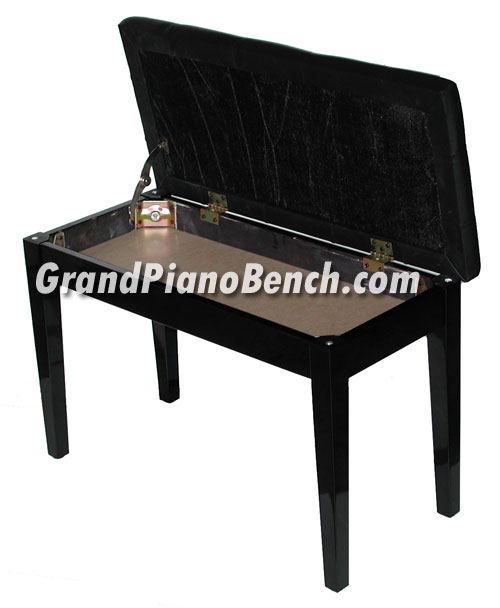 duet piano bench with music compartment