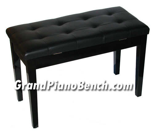 ebony duet piano bench