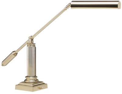 brass grand piano lamp with balance arm