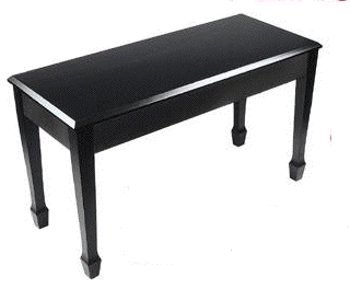 black jansen grand piaon bench