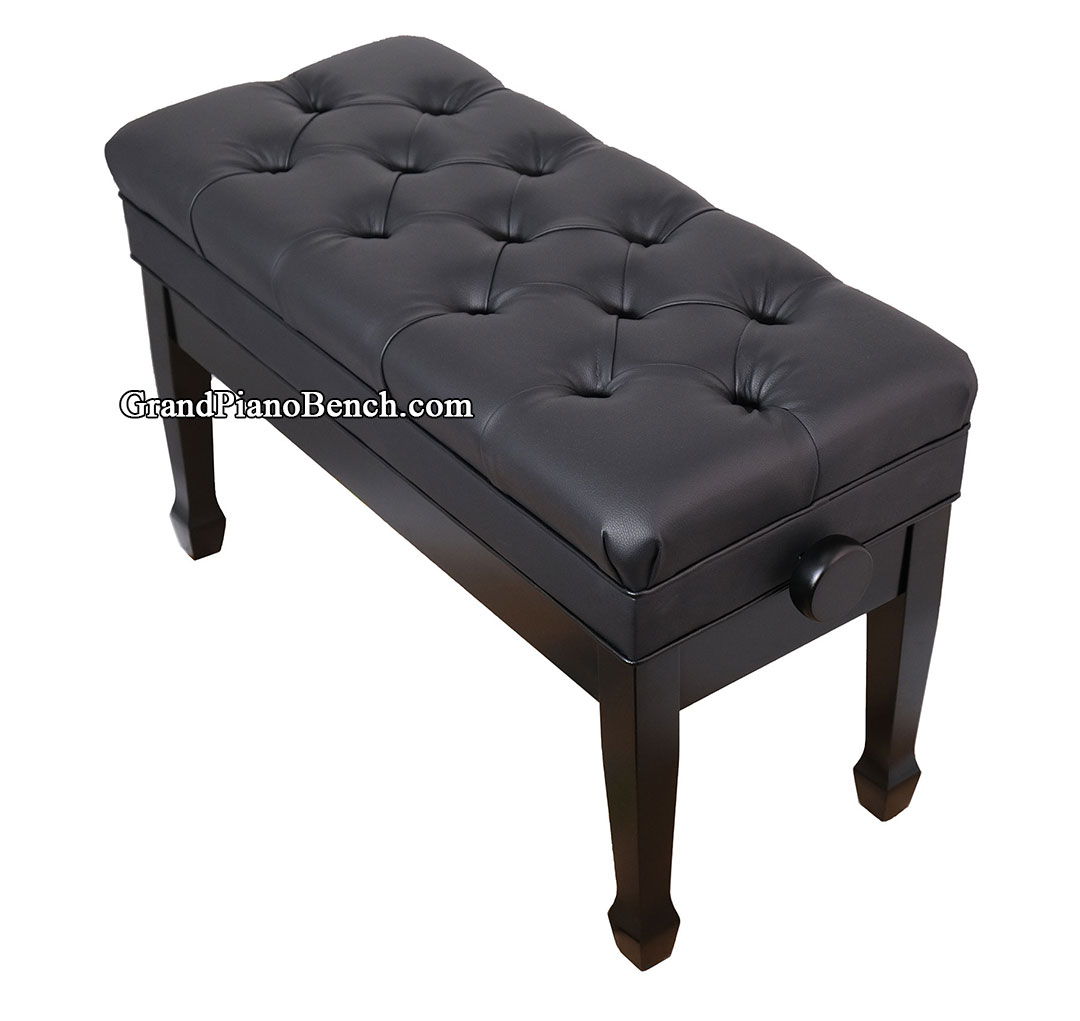 maestro piano bench black satin