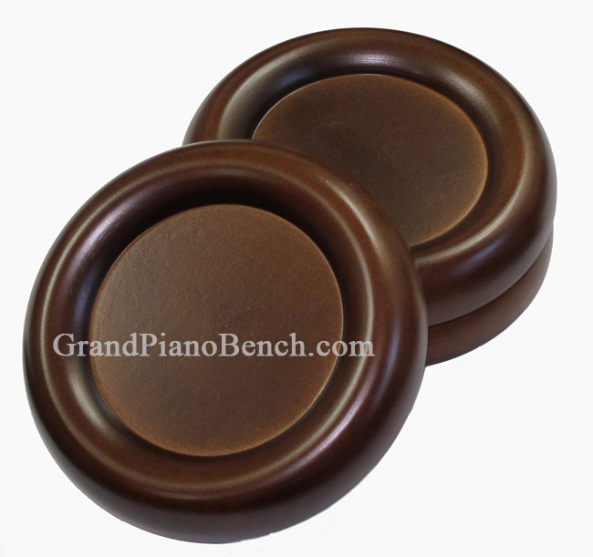 walnut grand piano caster cups